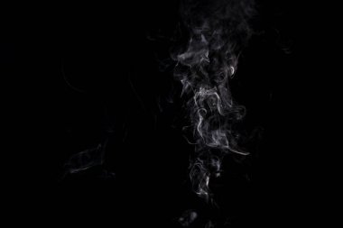 abstract background with grey smoke on black clipart