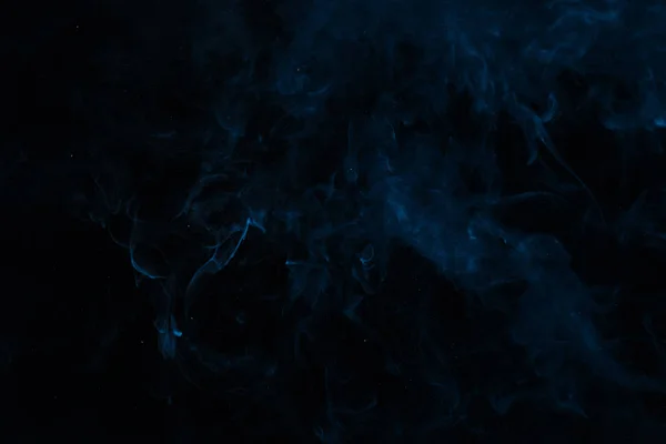 Abstract Dark Smoky Texture Blue Swirl — Stock Photo, Image
