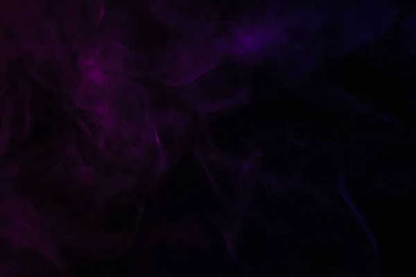 Abstract Black Background Purple Steam — Stock Photo, Image