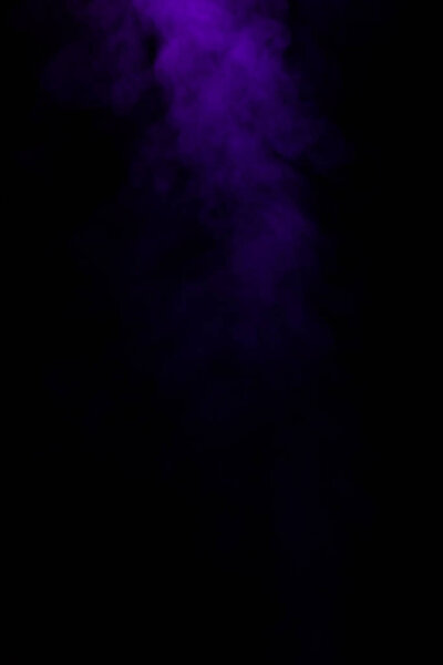 abstract mystical black background with purple smoke 