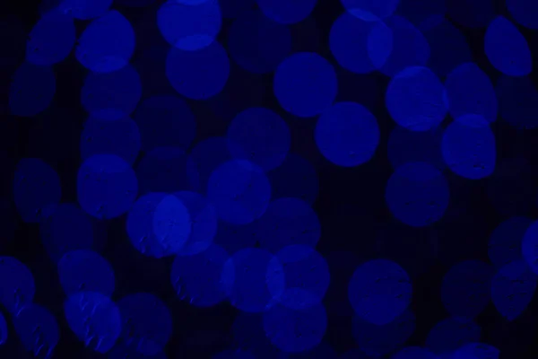 Beautiful Defocused Dark Blue Elegant Bokeh Background — Stock Photo, Image