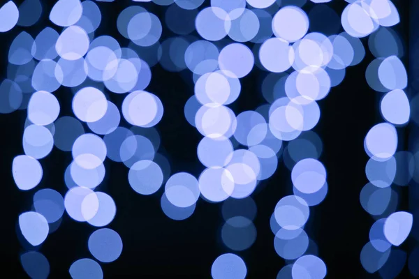 Beautiful Shiny Blue Defocused Bokeh Background — Free Stock Photo