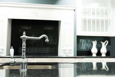 modern mutfak musluk ve lavabo ile Barok tarzında parçası