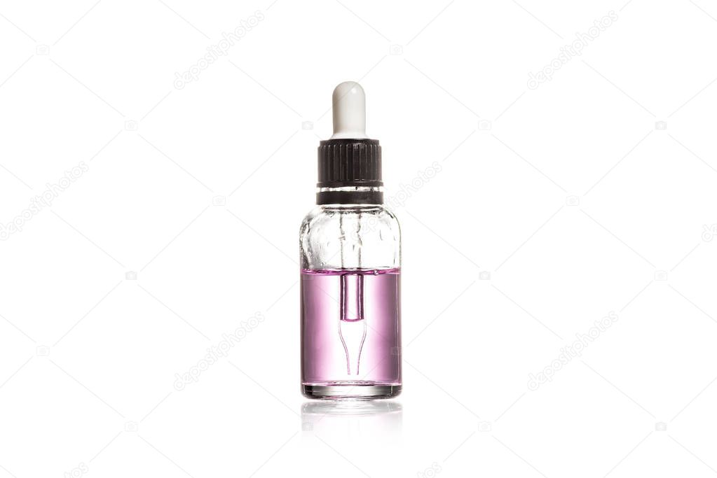 Studio shot of serum isolated on white