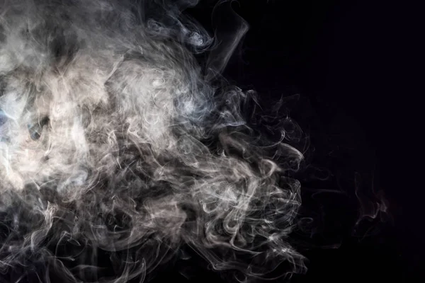 Abstract background with grey smoke on black — Stock Photo