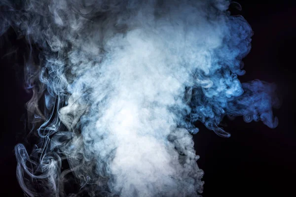 Abstract background with white smoke on black — Stock Photo