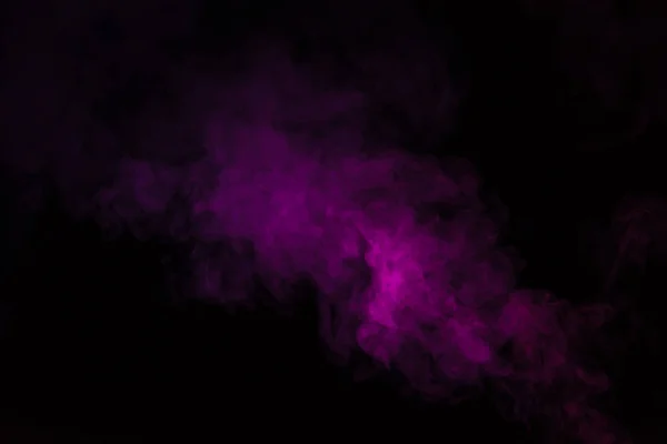 Fondo negro abstracto con vapor rosa — Stock Photo