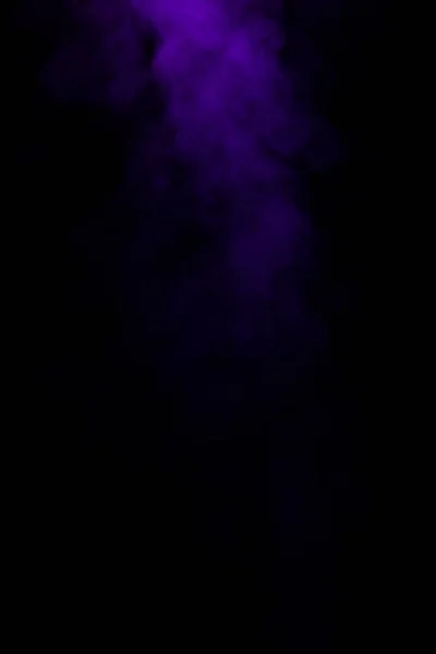 Abstract mystical black background with purple smoke — Stock Photo