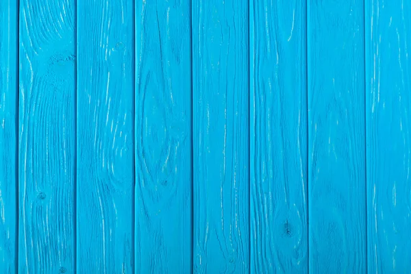 Full frame image of blue wooden planks background — Stock Photo