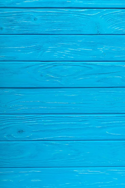 Vollbild der blauen Holzplanken Hintergrund — Stockfoto
