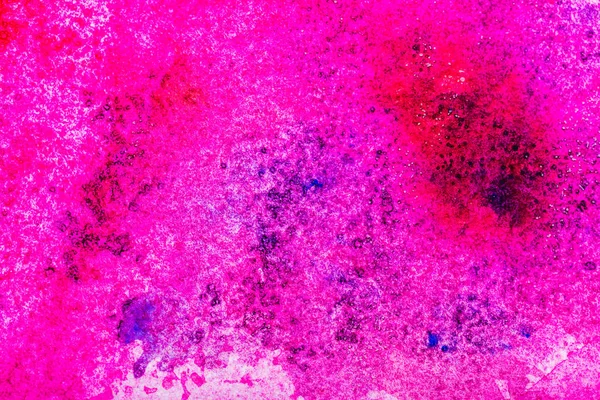 Top view of pink watercolor spill with copy space — Stock Photo