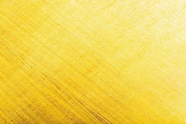 Top view of yellow watercolor brushstrokes with copy space — Stock Photo