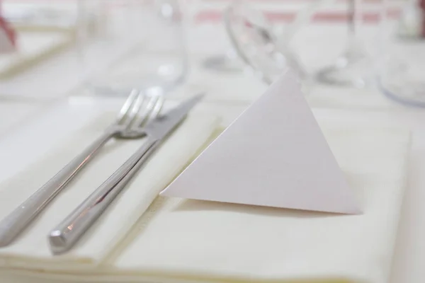 Mise en Place - Configuração de mesa de Natal elegância — Fotografia de Stock