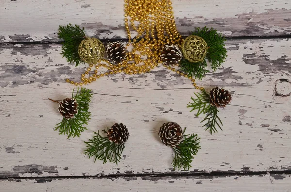 Ornamenti Natalizi Sull Albero Natale — Foto Stock