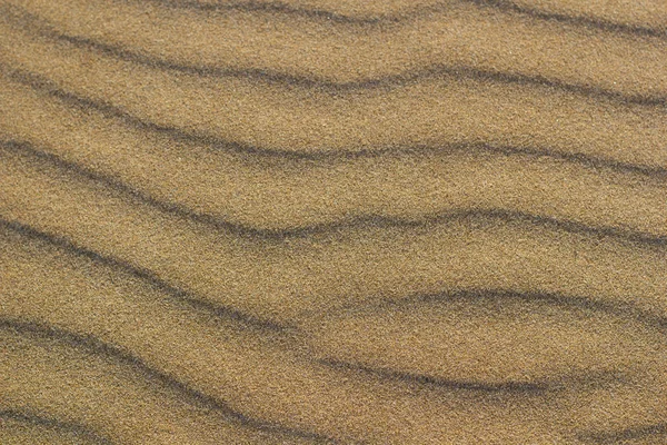 Textura Ondulada Areia Praia Areia Para Fundo Vista Superior Espanha — Fotografia de Stock