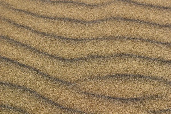 Texture Ondulée Sable Plage Sable Pour Arrière Plan Vue Dessus — Photo