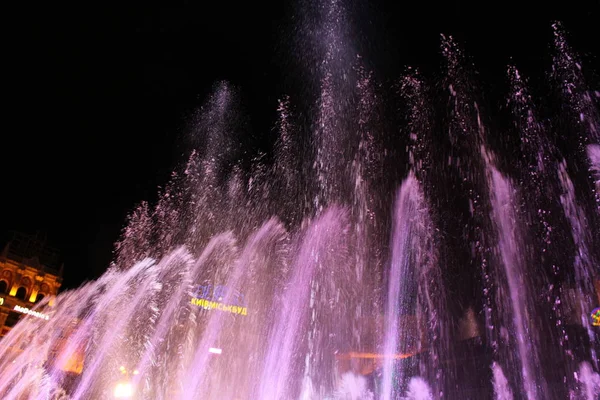 Fuente Noche — Foto de Stock