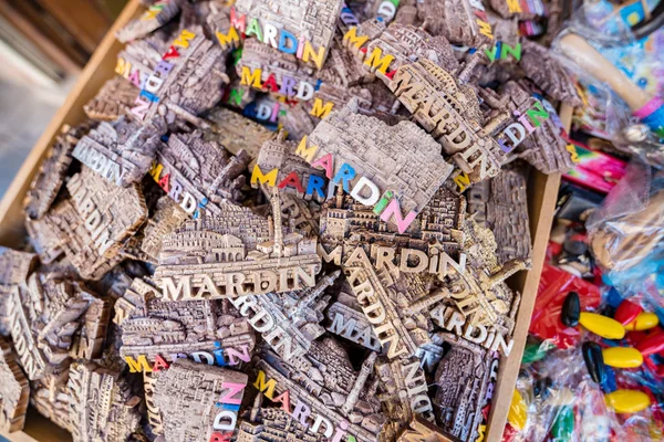 Vele Souvenirs Die Populaire Mardin Huizen Moskee Mardin Turkey Juni — Stockfoto