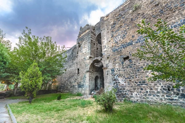 Vnější Pohled Historické Zdi Sur Regionu Střední Diyarbakir Turecko — Stock fotografie