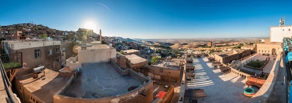 Nagy Felbontású Panoráma Táj Nézd Régi Város Mardin Egy Népszerű — Stock Fotó