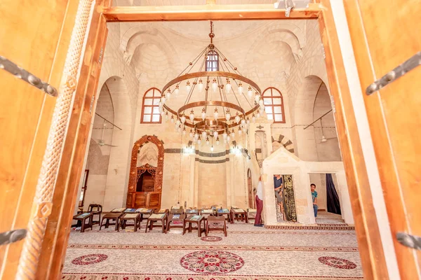 Widok Wewnątrz Meczetu Abdullatif Który Został Zbudowany Okresie Artuklu Mardin — Zdjęcie stockowe