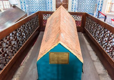 İç görünüm olan efsanevi Türk Sultan Süleyman Süleymaniye Camii, Istanbul.04 Haziran, 2017 yılında karısı Sultan mezarı Hürrem (Roksolana)