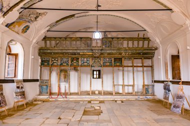 Sirince.Selcuk,Izmir,Turkey.21 köyü Ağustos 2017 Ayasosti kilisede yüksek çözünürlük iç görünümü