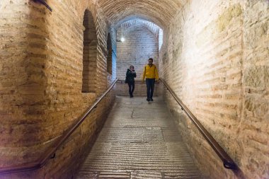 Ayasofya'nın Yunan Ortodoks Hıristiyan Patriklik Bazilikası veya kilise daha sonra İmparatorluk Camii ve şimdi Müzesi Istanbul, Türkiye, Mart, 11 2017'de halkın keşfetmek.