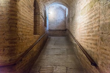 Ayasofya'nın görünümünü iç detaylı, Yunan Ortodoks Hıristiyan Patriklik Bazilikası veya kilise 537 Ad, daha sonra İmparatorluk Camii ve şimdi Müzesi, Istanbul, Türkiye, Mart, 11 2017 yılında yaptırılmıştır.