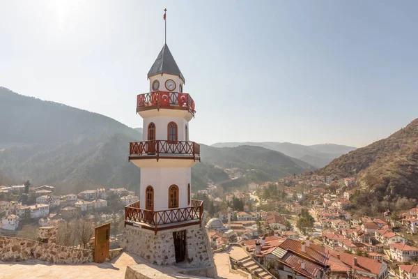 Зору Історичної Вежі Пагорбі Верхній Частині Гьойнюк Місто Bolu Turkey — стокове фото