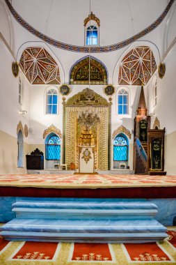 İç görünüm, Gazi Orhan Camii, bir Bursa,Turkey.20 Mayıs 201 Osmanlı imparatoru