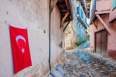 Tarihsel Cumalikizik Köyü, popüler bir hedef görünümü turistler ve yerliler Bursa,Turkey.20 Mayıs 2018 yılında için