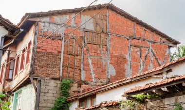 Cumalikizik Köyü, popüler bir hedef tarihi evi görebilmek için turistler ve yerliler, Bursa, Türkiye.