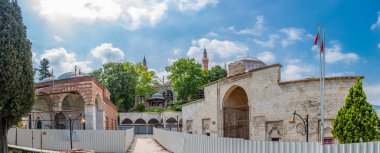 Yıldırım Bayezid karmaşık görünümünü, bir cami karmaşık kompleks Osmanlı Sultan Yıldırım Bayezid I Bursa,Turkey.20 tarafından Mayıs 2018 inşa