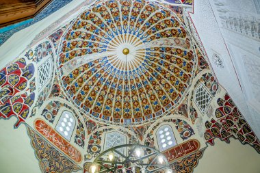 İç görünüm yeşil Camii Mehmed Camii da bilinen ben bir parçası olduğunu Bursa,Turkey.20 daha büyük karmaşık Mayıs 2018