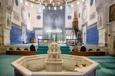 İç görünüm yeşil Camii Mehmed Camii da bilinen ben bir parçası olduğunu Bursa,Turkey.20 daha büyük karmaşık Mayıs 2018