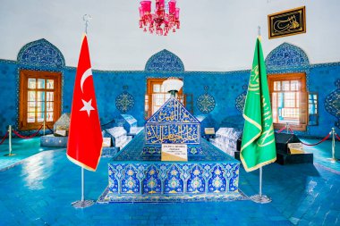 Mayıs 2018 Bursa,Turkey.20 daha büyük karmaşık parçasıdır yeşil mezar iç detaylı görünümü