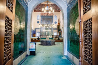 İç görünüm yeşil Camii Mehmed Camii da bilinen ben bir parçası olduğunu Bursa,Turkey.20 daha büyük karmaşık Mayıs 2018