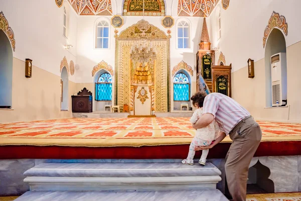 Внутренний Вид Мечети Гази Орхан Одного Османских Императоров Бурсе Турции — стоковое фото