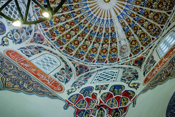 Εσωτερική Άποψη Του Πράσινο Τζαμί Γνωστό Και Τζαμί Του Μεχμέτ — Φωτογραφία Αρχείου