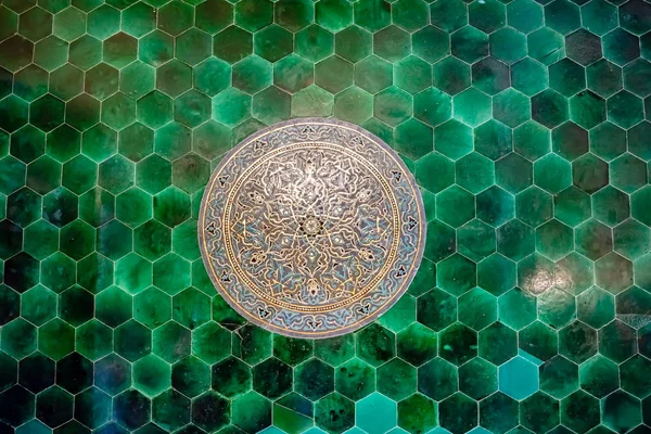 Belső Udvarra Zöld Mecset Mecset Mehmed Néven Egy Része Nagyobb — Stock Fotó