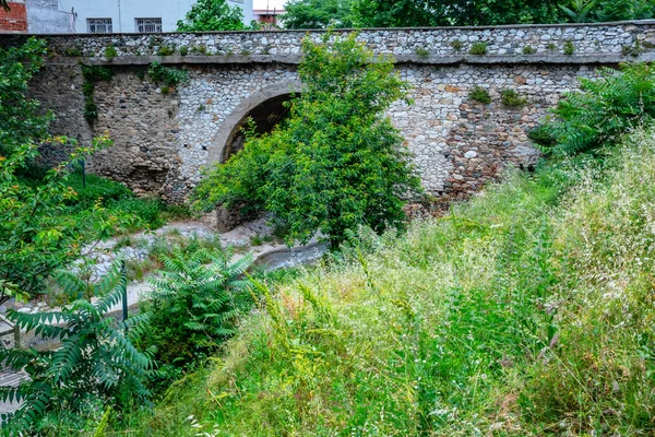 View Ancient Historical Setbasi Bridge Bursa Turkey — стоковое фото