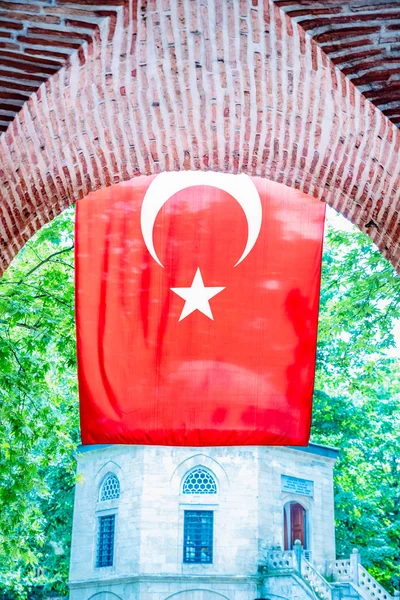 Poarta Intrarea Istoricului Koza Han Bazarul Mătăsii Bursa Turcia — Fotografie, imagine de stoc