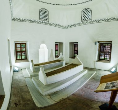Gülşah Hatun, wifie mezar, türbe, Muradiye karmaşık veya karmaşık, Sultan Murad II Bursa,Turkey.20 Mayıs 2018 yılında iç görünüm