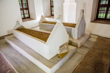 Gülşah Hatun, wifie mezar, türbe, Muradiye karmaşık veya karmaşık, Sultan Murad II Bursa,Turkey.20 Mayıs 201 iç görünüm