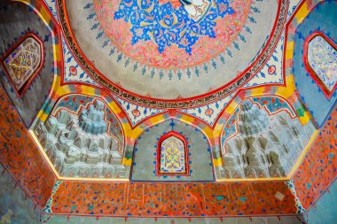 Şirin Hatun, wifie mezar, türbe, Muradiye karmaşık veya karmaşık, Sultan Murad II Bursa,Turkey.20 Mayıs 201 iç görünüm