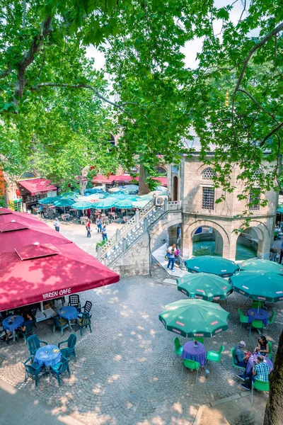 Vista Del Patio Del Histórico Koza Han Silk Bazaar Bursa — Foto de Stock