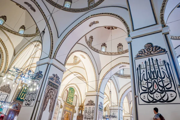 Interior Detallada Vista Cerca Gran Mezquita Ulu Cami Mezquita Más — Foto de Stock