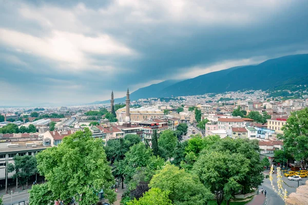 Havadan görünümü Bursa Ulu Camii ya da Ulu Cami Mayıs 201 Bursa,Turkey.20'büyük camisi olan