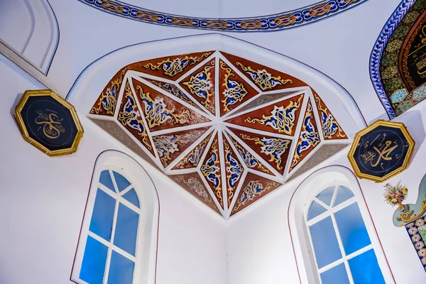 Vista Interior Mezquita Ghazi Orhan Una Emperador Otomano Bursa Turquía — Foto de Stock